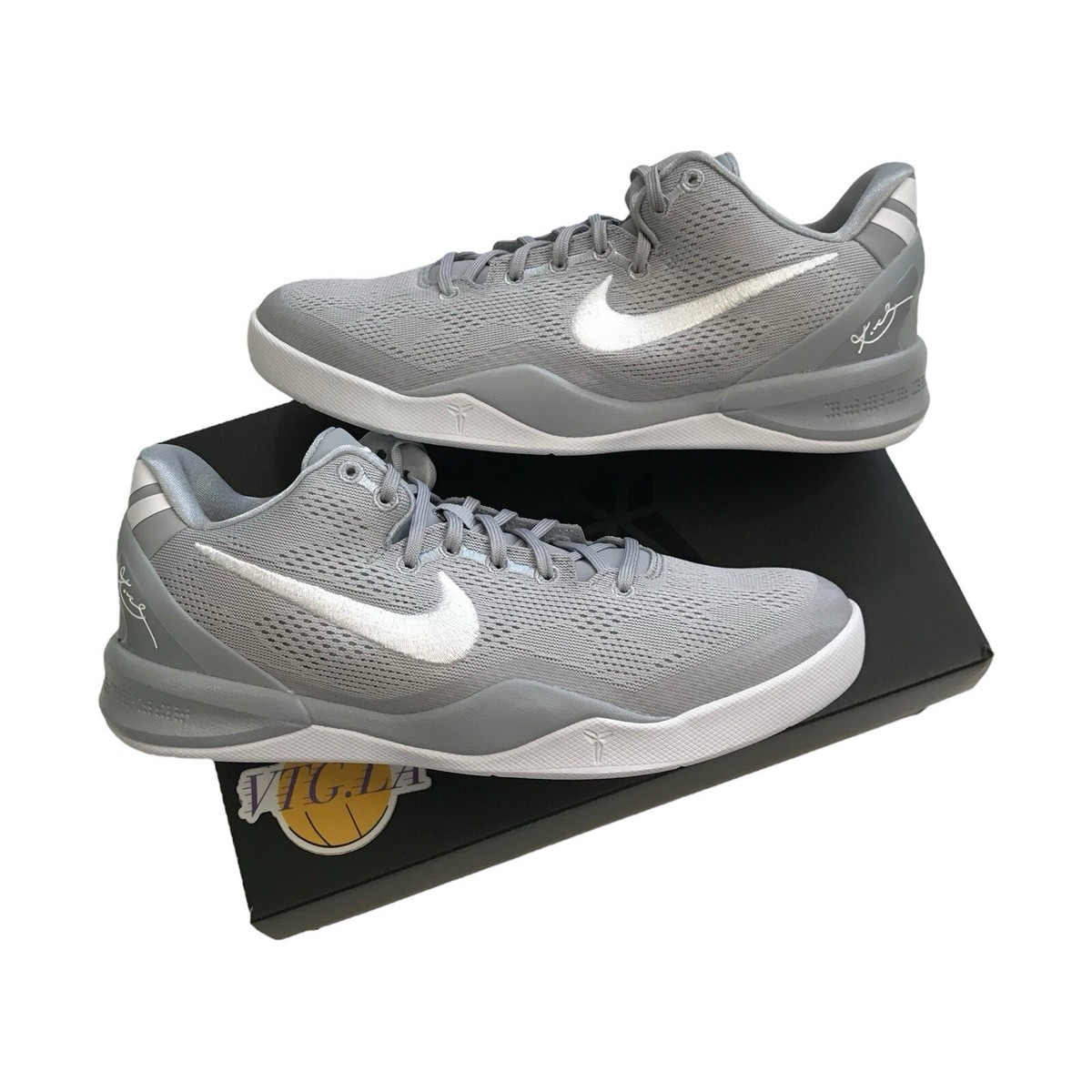 Size 7.5 - Nike Kobe 8 Protro Wolf Grey for sale online | eBay