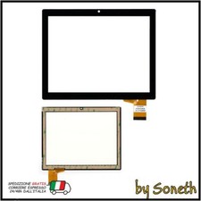 VETRO TOUCH SCREEN PER CLEMENTONI CLEMPAD XL 4.4 13697 NERO