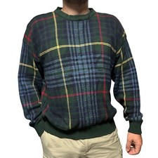 Vintage Archie Brown  Son Plaid Sweater Men 48