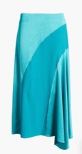 Ted Baker London Bolsena Side Drape Satin Midi Skirt Sz 1 NWT