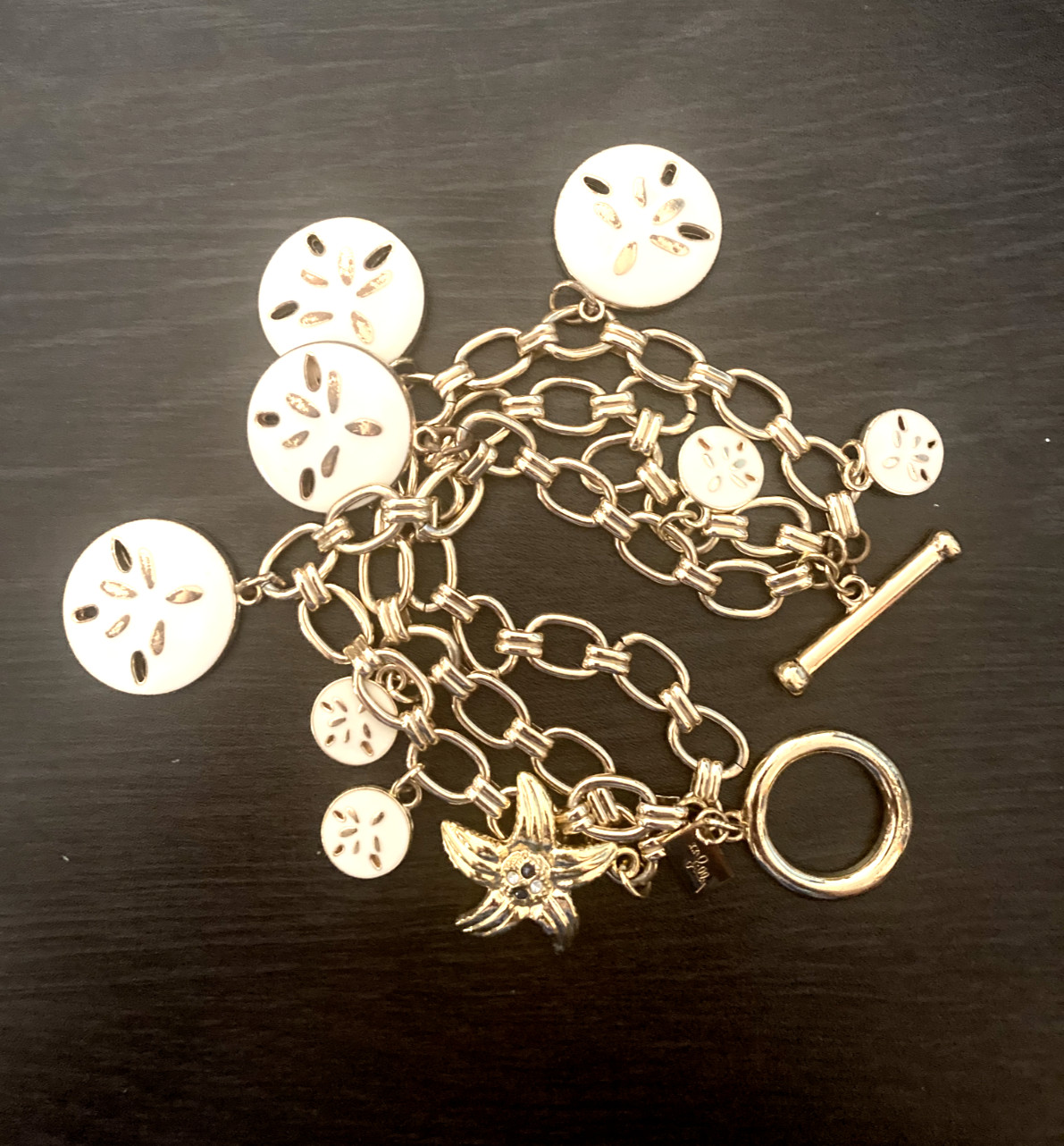 Lilly Pulitzer 3 Chains Toggle Charm Bracelet - image 2