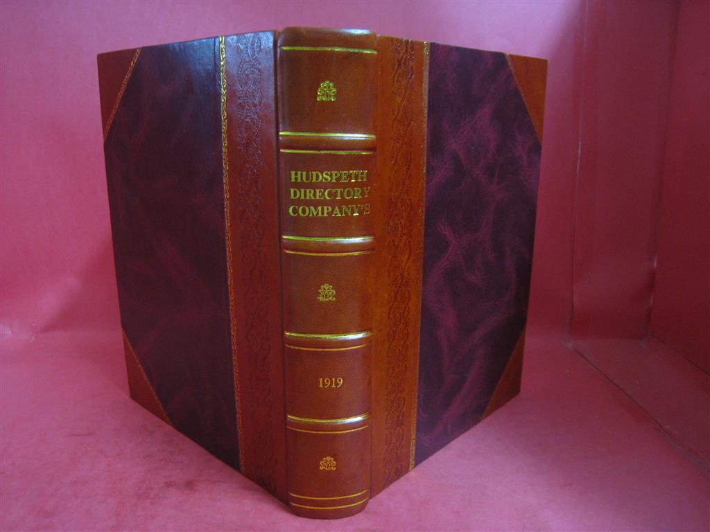 Hudspeth Directory Company Leather Bound Albuquerque City Directory Volume 1