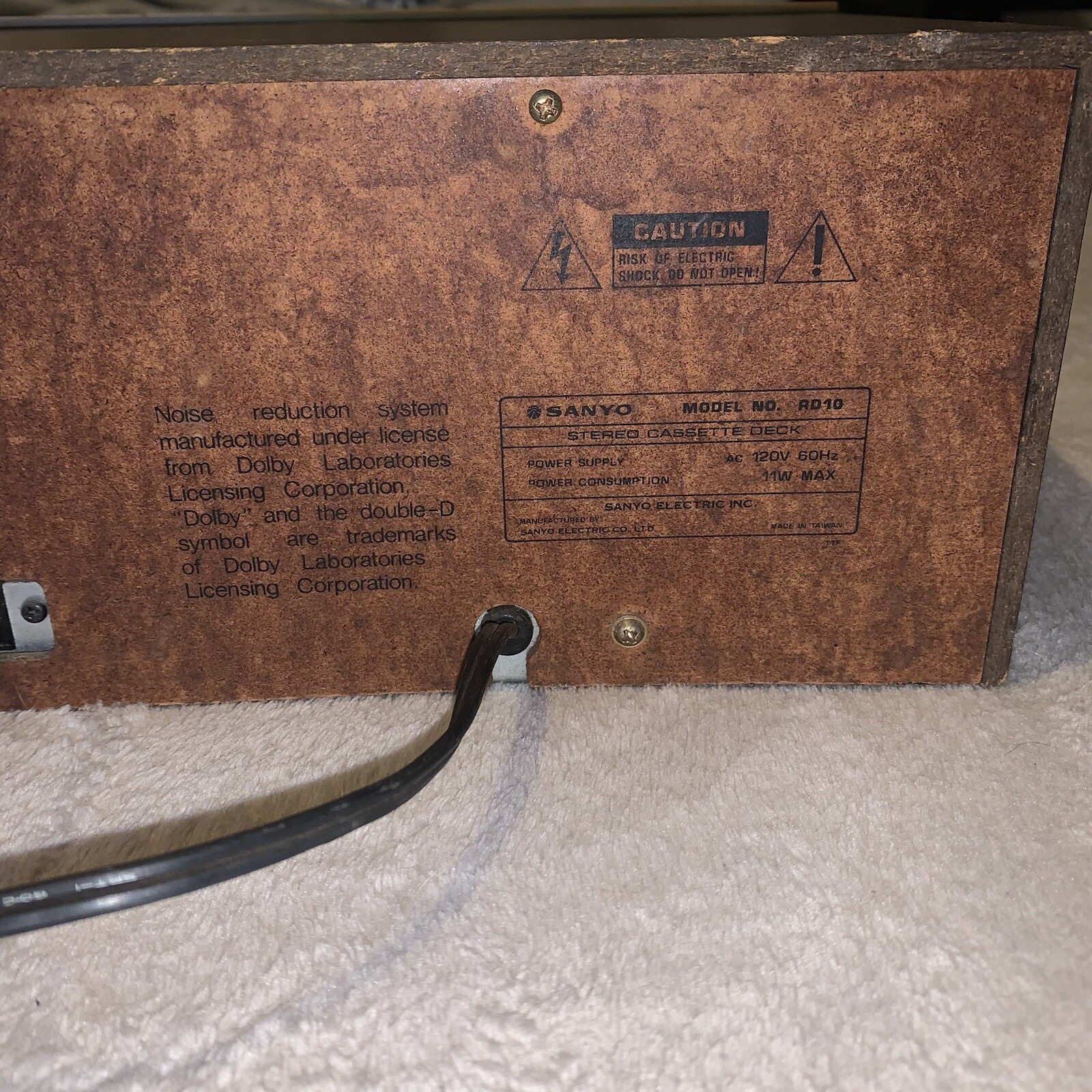 Sanyo Stereo Cassette Deck RD10 Untested VTG eBay