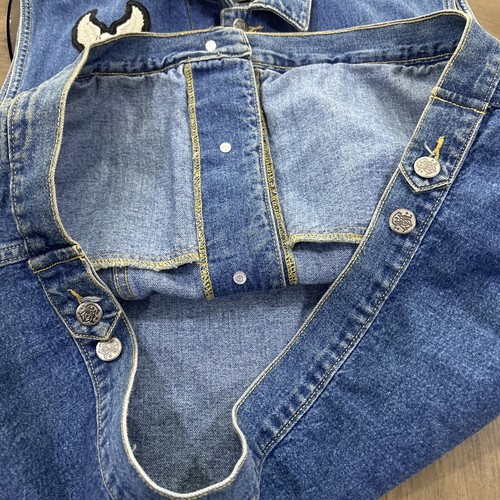Vtg Smith & Wesson Embroidered Wolf Denim Vest Size XXL Harley Davison Patch - Picture 19 of 20