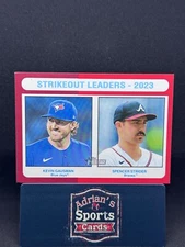 2024 Topps Heritage - League Leaders White Boarder SP Variation #312 Strider