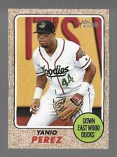 YANIO PEREZ 2017 TOPPS HERITAGE MINOR LEAGUE CARD #174