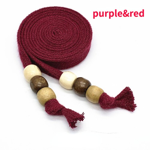 Wooden Beaded Cotton Drawstring Cord Replacement Rope for Hoodie Pants Rope Tape - Picture 35 of 42
