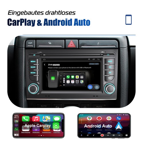 Carplay Android 13 Autoradio Navi RDS WIFI Für Audi A4 S4 RS4 B6 B7 B8 SEAT EXEO - Bild 9 von 15