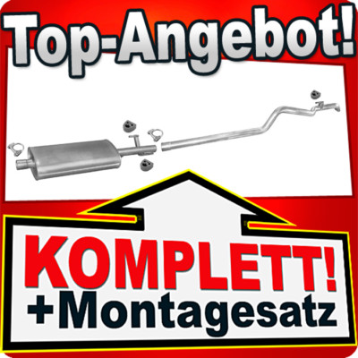 Auspuff für MERCEDES SPRINTER 2t 208 211 213 216 CDI MWB mit KAT Auspuffanlage