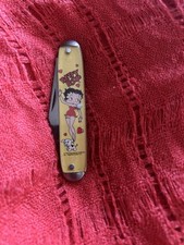 VTG 1992 Betty Boop Pocket Knife Made In USA king fletcher co