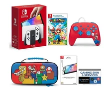 Nintendo Switch OLED 65GBConsole with Mario + RabbidsBundle