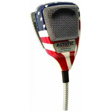 Astatic 636L-FLAG 4 Pin Mic Stars And Stripes