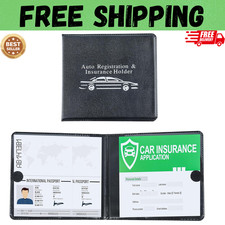 Auto Registration and Insurance Card Holder 2 Packs Car Document ID Holder Gl...