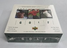 2001 Upper Deck Golf Hobby Box - Sealed - Tiger Woods Rc !!