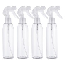 ASelected 4Pcs Water Spray Bottles 200 Ml Bottle Plastic Transparent