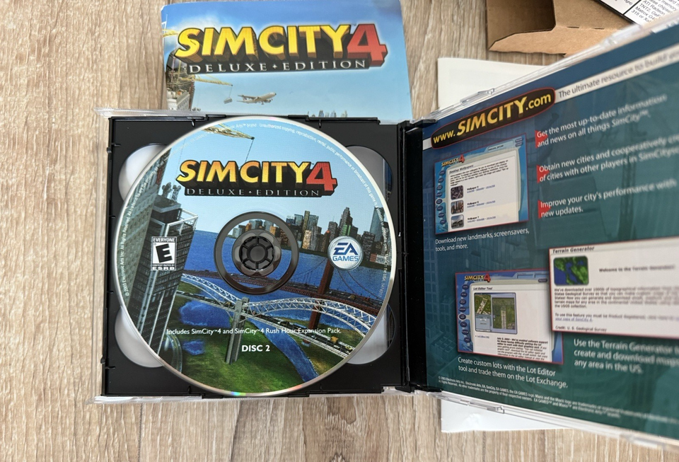 View of SimCity 4: Deluxe Edition PC CD-ROM 2003 Big Box - includes manuals | eBay