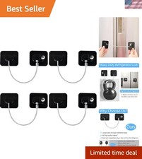 Upgraded 4 Pack Refrigerator Locks with Keys - Baby Proof Your Home Safely