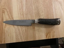 Boker Arbolito Fixed Blade Full Grip Stag Handle - Drop Point Blade