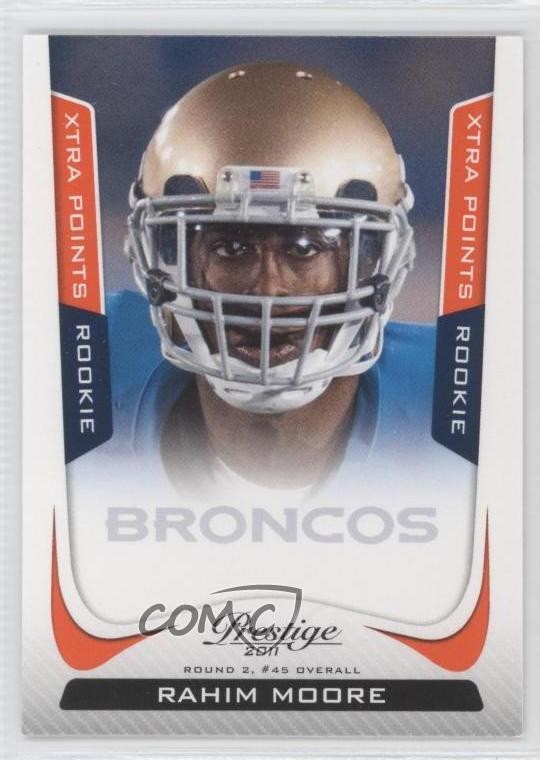 2011 Panini Prestige Rookie Xtra Points Orange Rahim Moore #279 Rookie RC 0c4