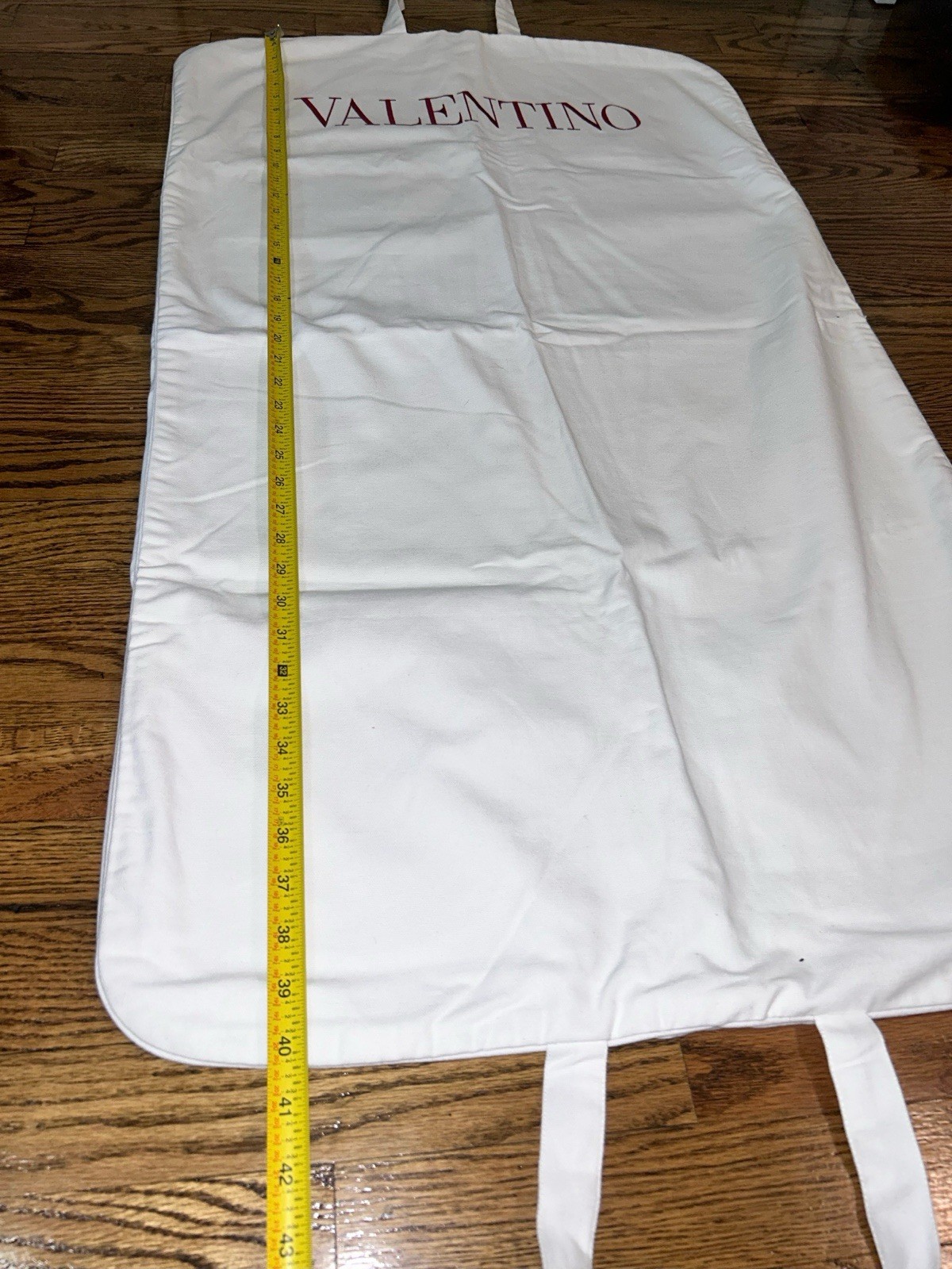 Valentino Dust Cover Travel Cotton Suit Dress Garment Bag 40.5x23 Inches thumbnail 4