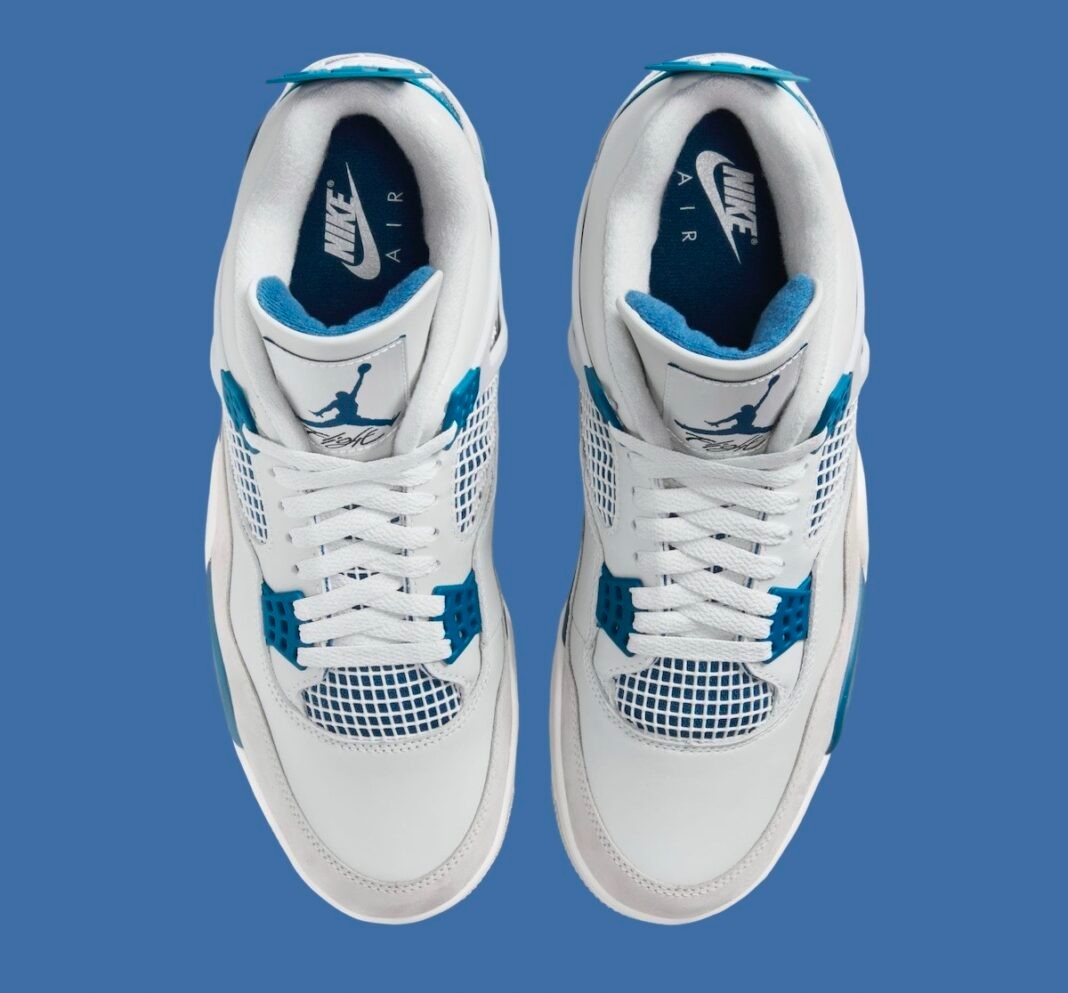 Nike Air Jordan 4 Retro Shoe Military Industrial Blue FV5029-141