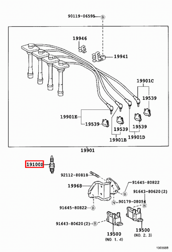 Genuine Prado VZJ95 VZJ90 VZJ125 VZJ121 VZJ120 5VZ 3.4 Petrol Spark Plug x6 - Picture 17 of 20