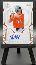 2024 Leaf Trinity - Trent Caraway - Rookie Autograph - Light Orange /99