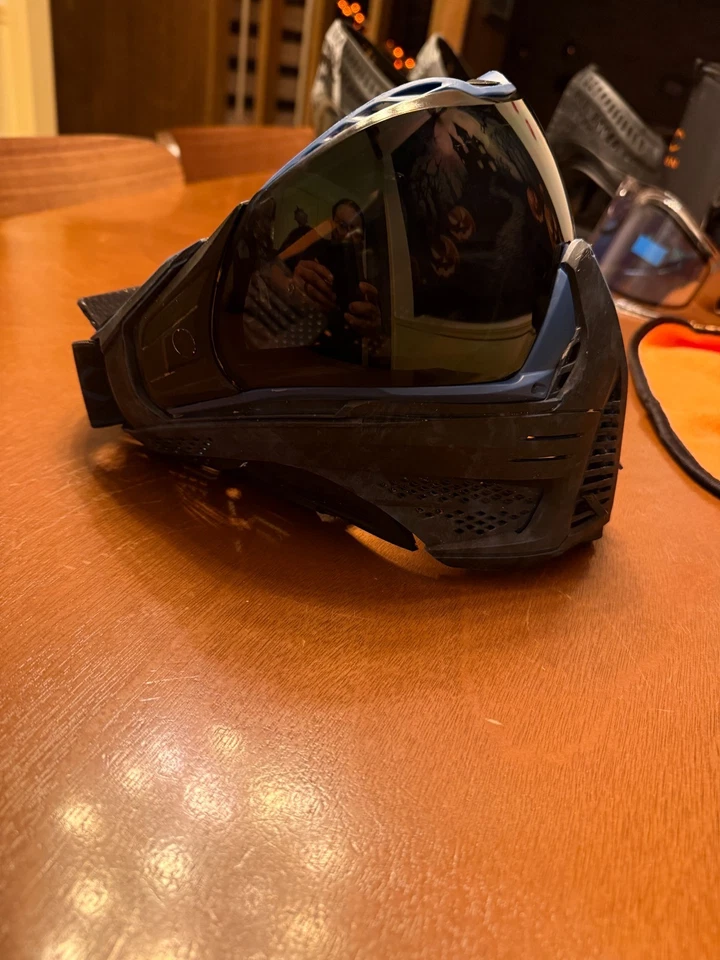 Máscara de paintball CRBN x Push Unite - Azul - USADA pero en excelente estado Foto 3 de 3