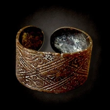 Medieval Viking / Celtic Copper Sheet Ring Viking / Celtic / Anglo Saxon