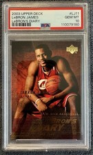 LeBron James Rookie Card 2003-04 Upper Deck #LJ11 PSA 10. rookie card picture