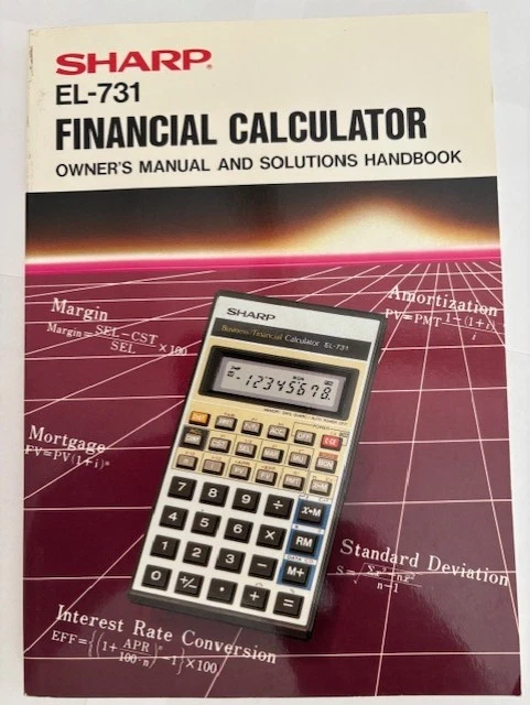 Sharp EL-731 Business/Financial Calculator with Original Manual. - Image 4 of 4