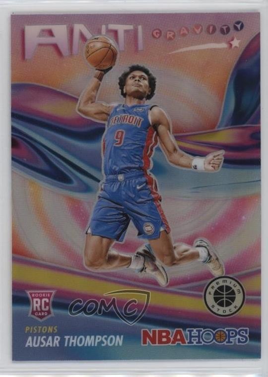 2023-24 NBA Hoops Premium Stock Anti-Gravity Silver Prizm Ausar Thompson #8 1c68
