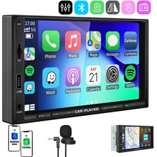 Double 2 Din 7” Car Stereo Touch Screen Car Radio Apple CarPlay Android Auto BT