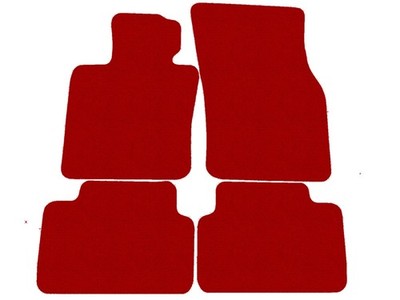 Fußmatten, Autoteppiche für Mini Cooper/ One F55 2014-  5t, Rot x14 Rand