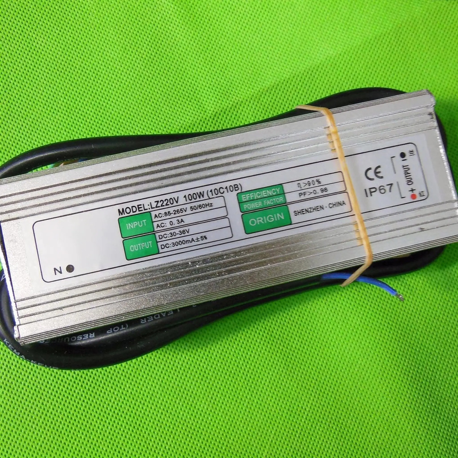1pc Waterproof 100W 3000mA 30-36V DC High Power 100W LED Chip Driver AC110V 220V