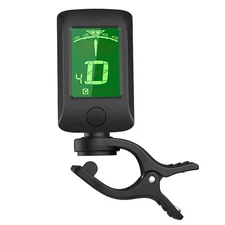 LCD Clip On Tuner For Chromatic Acoustic Electric Guitar Violin Bass Ukulele RHH