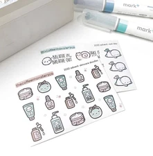 NEW Self Care Mini Sticker Sheets Pack (2 Sheets) The Coffee Monsterz Co TCMC