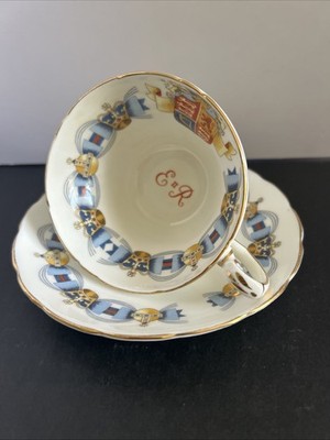 Queen Elizabeth Coronation 1953 Tea Cup and Saucer Foley Bone China England