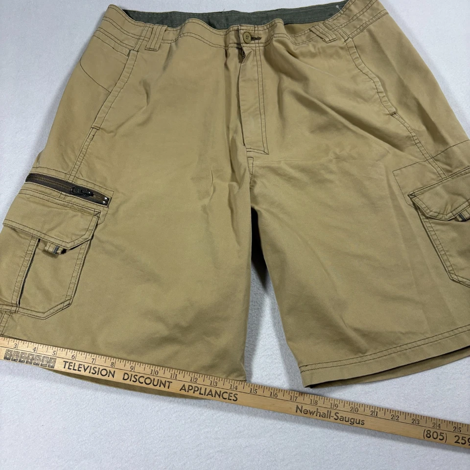 Shorts REI Cargo Masculino 40 Cáqui Algodão Orgânico Reciclado Utilitário para Caminhadas ao Ar Livre - Imagem 4 de 4