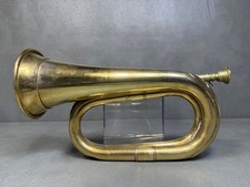 Vintage Brass Military Bugle Cavalry Signal Scout Horn