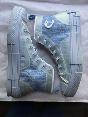 Dior B23 Daniel Arsham Blue Oblique Sneaker - Size 46 (US 13) 