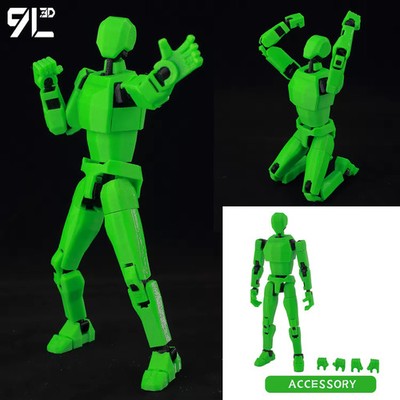 green black 9L3D Printed Lucky 13 New Anime Style Dummy 13 T13 Joints