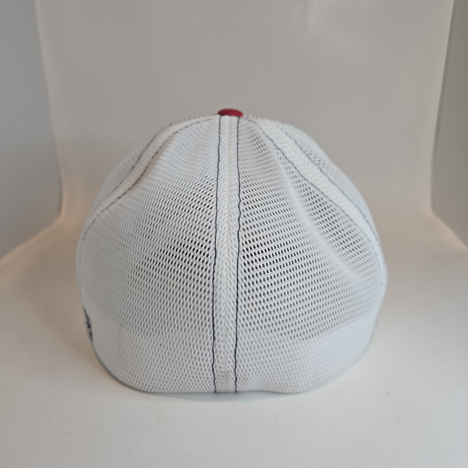 Richardson 172 Men's L XL Red Blue Flexfit Embroidered Trucker Hat Cap