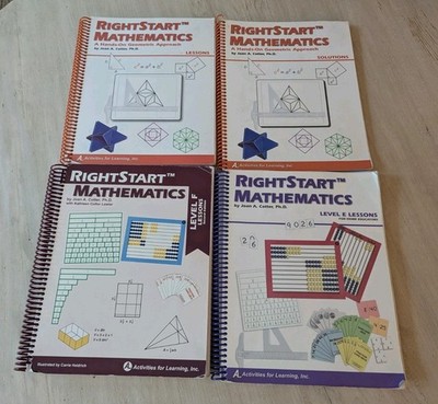 RightStart Mathematics Lot 4 Level E F Geometric Approach Lessons Solutions