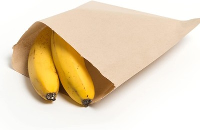 Sabco - 100 braune Kraftpapiertüten 12x12'' ideal für Lebensmittel, Lebensmittel, Sandwiches