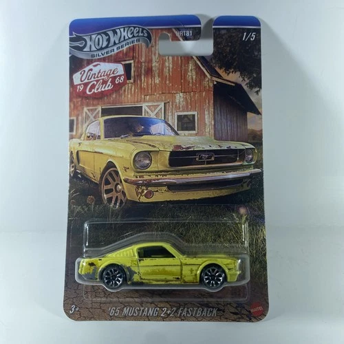 FREE SHIPPINGHot Wheels Silver Series Vintage 1968 Club ‘65 Mustang Fastback