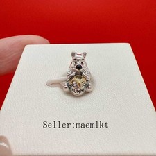 925 sterling silver 100th Anniversary Winnie the Pooh Charm,Charm for bracelet