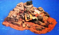 1/35 Scale Vietnam War Soldier Resting Diorama Resin Model Kit Unassembled
