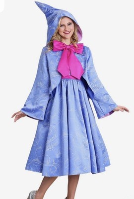 Disney Cinderella Fairy Godmother Women's M/8-10 Costume Dress Cape