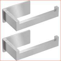 Toilettenpapierhalter Selbstklebend Edelstahl 2 Pack Silber Ohne Bohren FüR WC